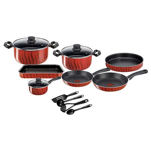 سرویس قابلمه 14 پارچه تفال tefal g6 tempo flame c3079383