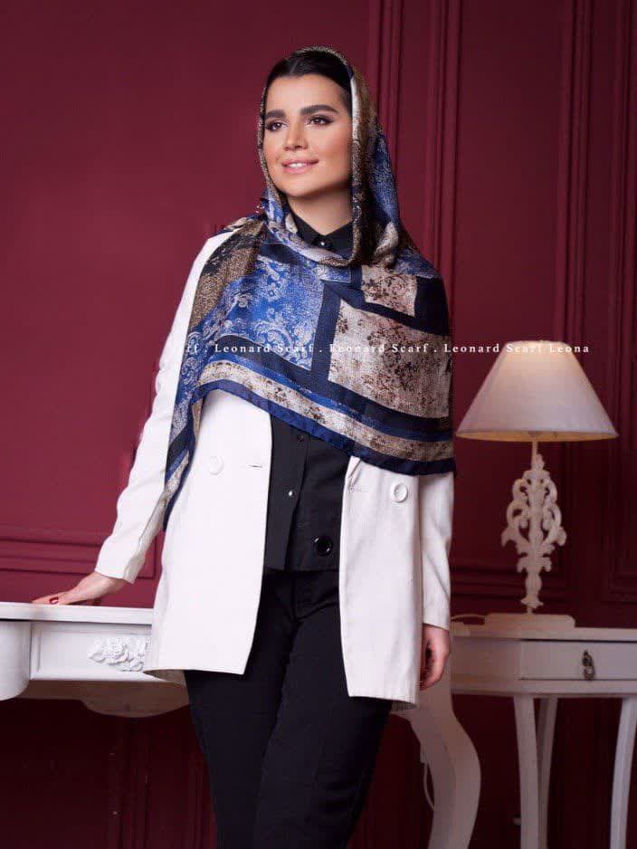 روسری حریر نخ اسکالر 100