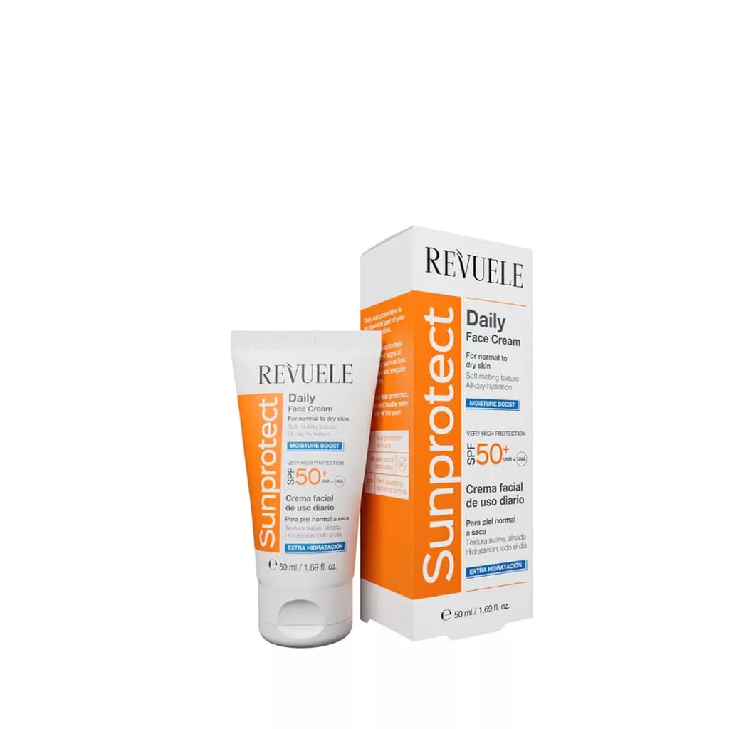 کرم ضد آفتاب بی رنگ مناسب پوست خشک و نرمال رووله SPF50 حجم 50 میل — تصویر ۲