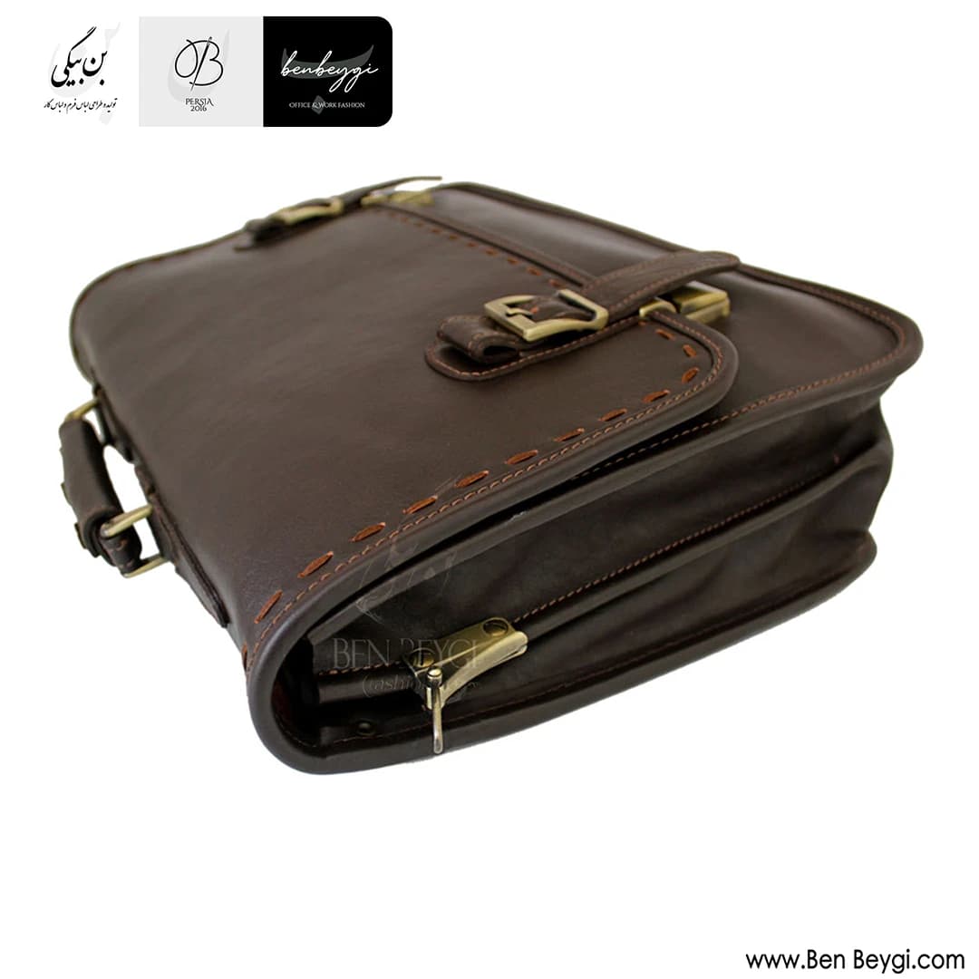 کیف دیپلمات چرمی قفل مخفی کد FA-LB419-32887 — تصویر ۳