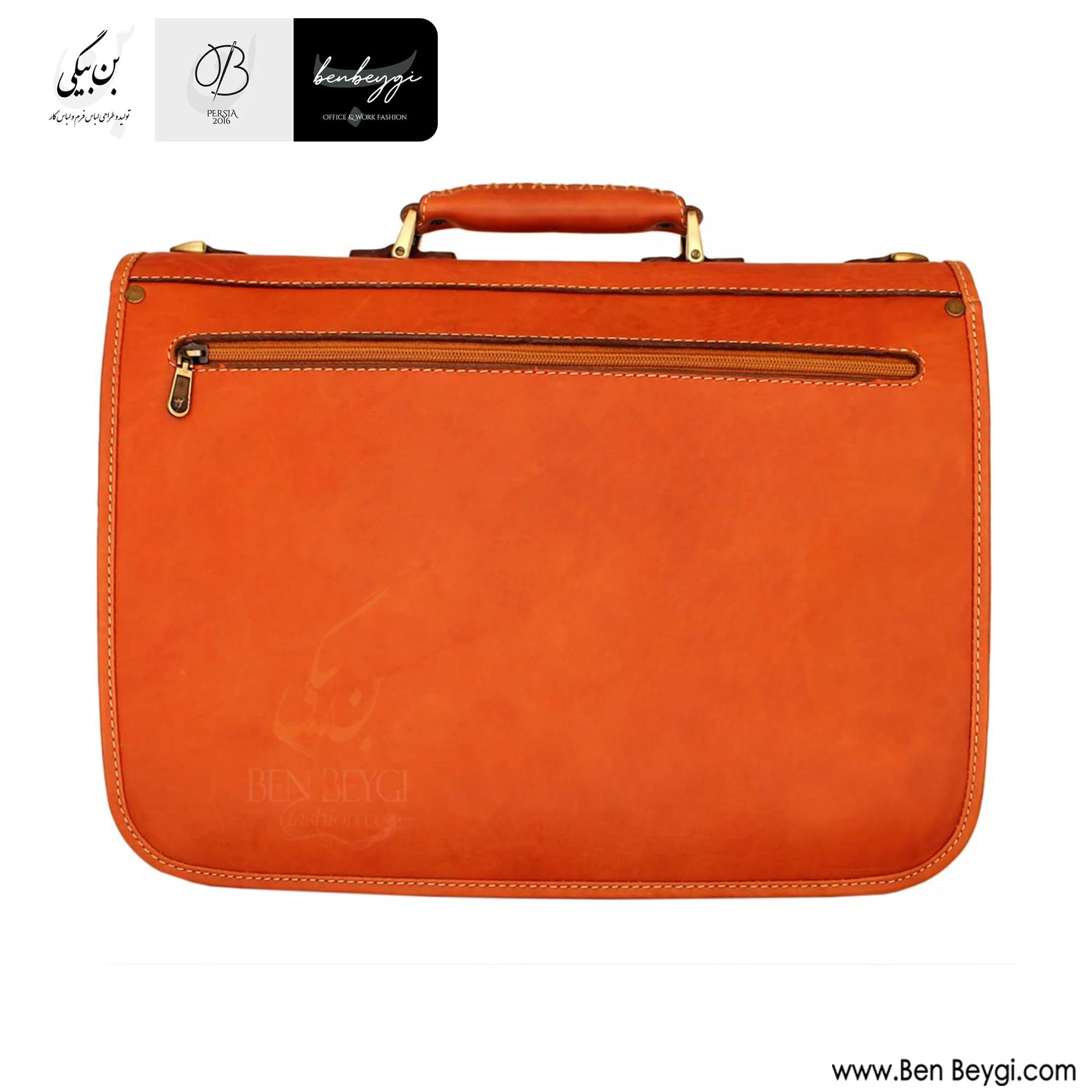 کیف دیپلمات چرمی قفل مخفی کد FA-LB414-32877 — تصویر ۶