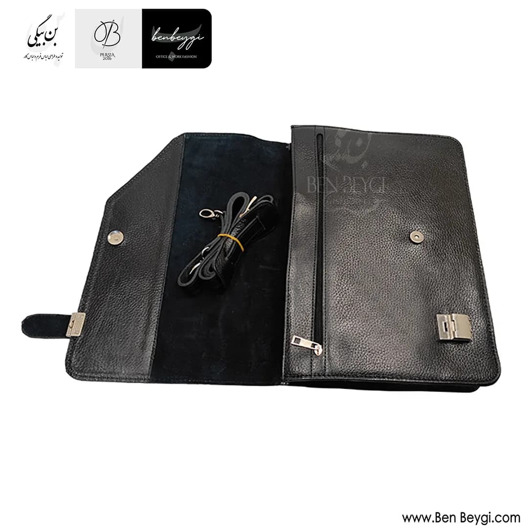 کیف دانشجویی چرم طبیعی کد FA-LB439-32864 — تصویر ۶