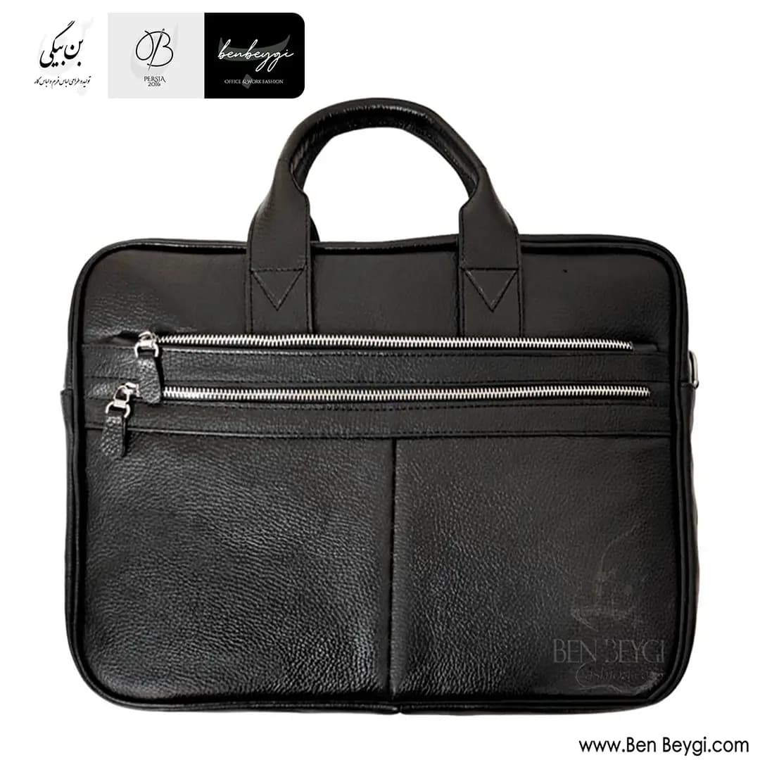 کیف اداری و لپ تاپ اسپرت چرم طبیعی کد FA-LB437-32841