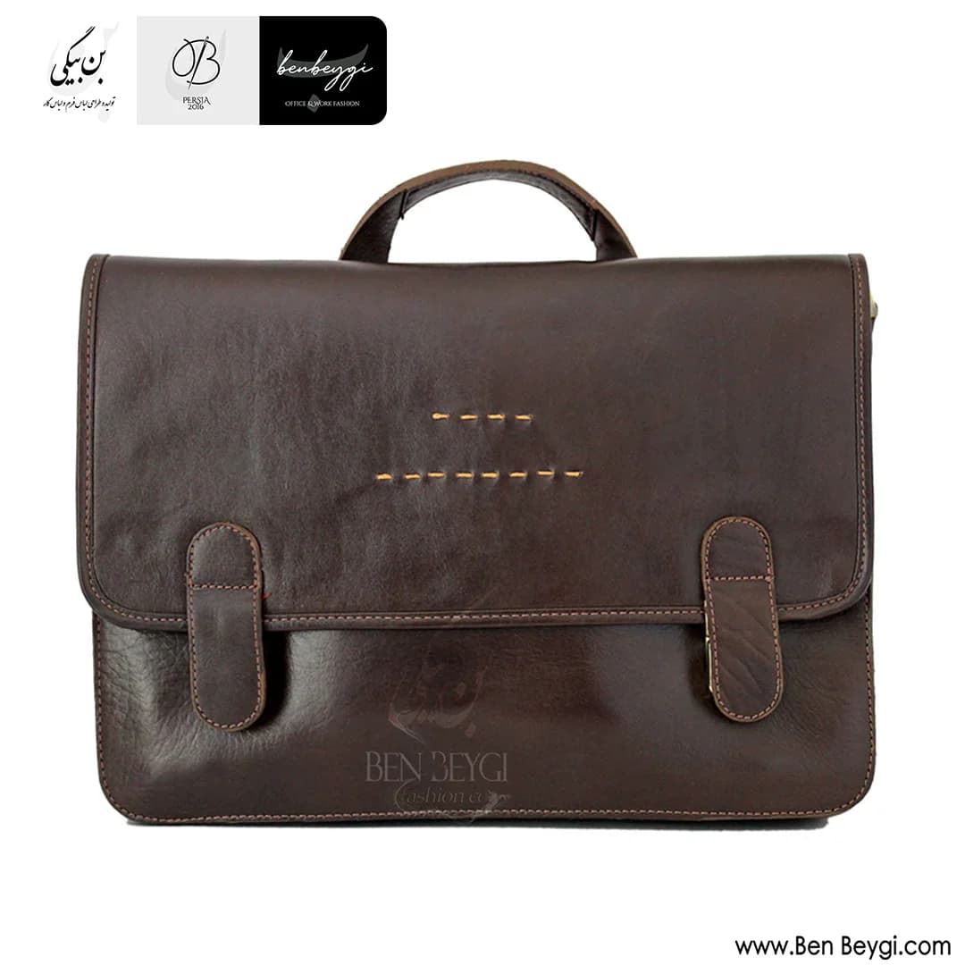 کیف اداری چرم طبیعی کد FA-LB403-32819 — تصویر ۳