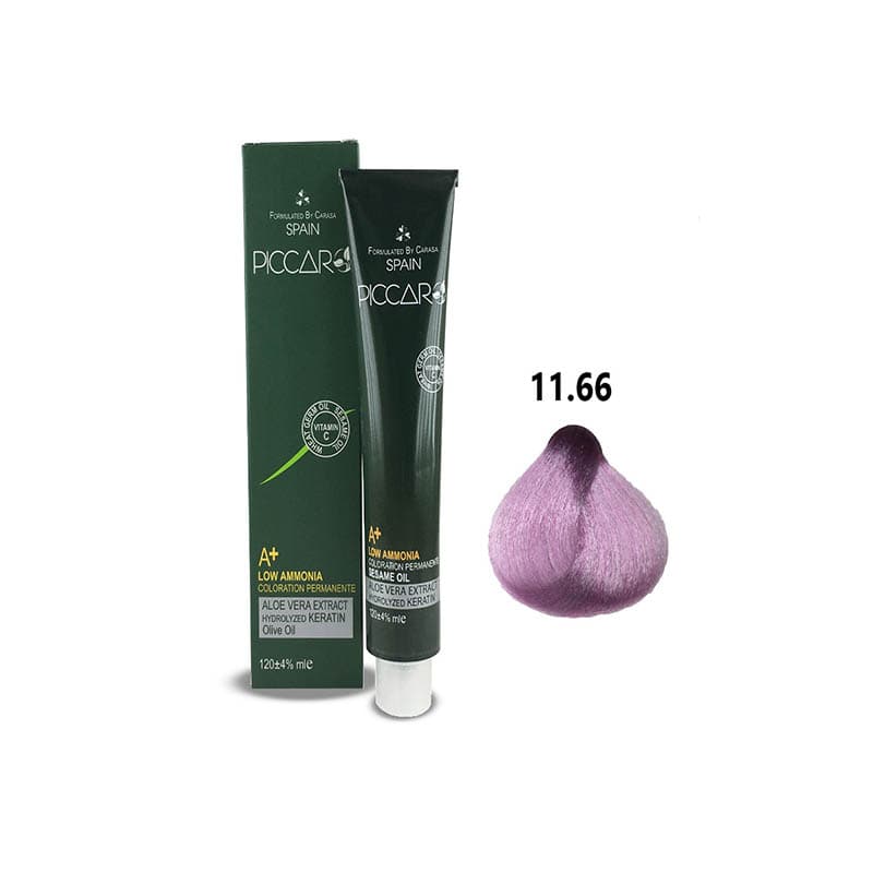 رنگ موی پیکارو با حجم 120 میل شماره 11.66 (یاسی صورتی)