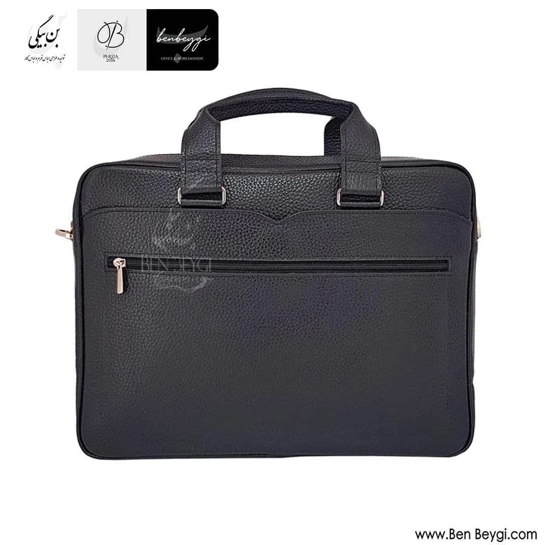 کیف اداری و لپ تاپ چرم طبیعی کد FA-LB438-30586 — تصویر ۲