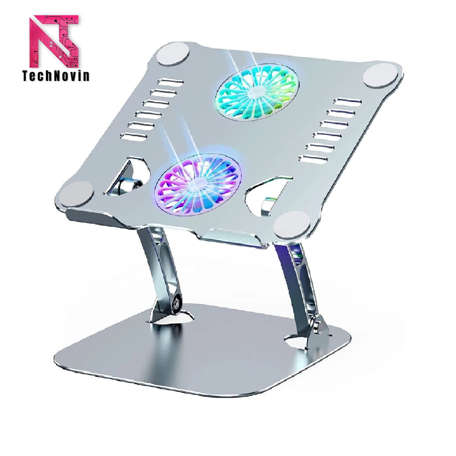 Laptop Stand V4.1 با قابلیت خنک‌کننده دو فن (Dual Fan Cooling)