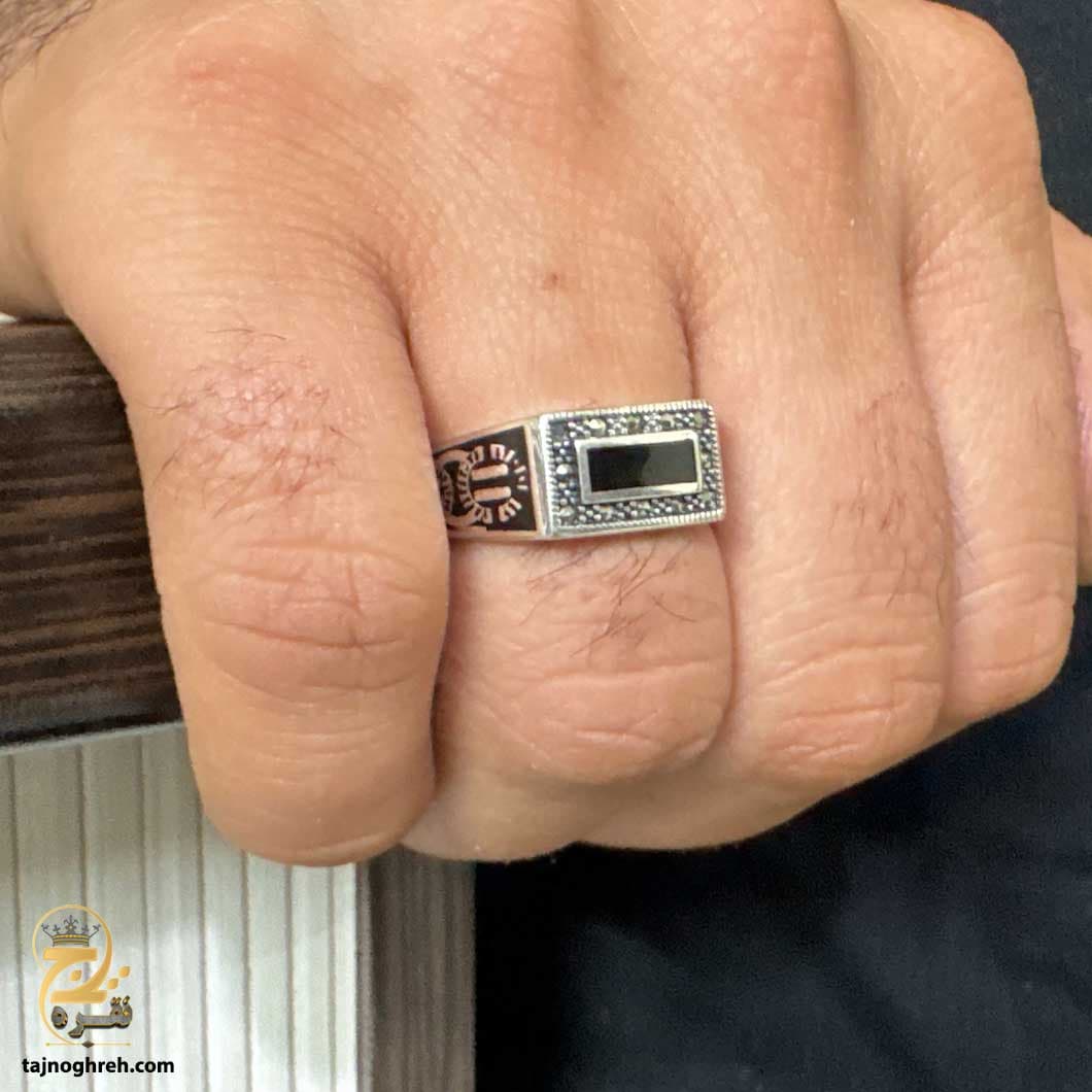 انگشتر نقره مردانه اسپرت ترک مدل RSM K107 — تصویر ۲