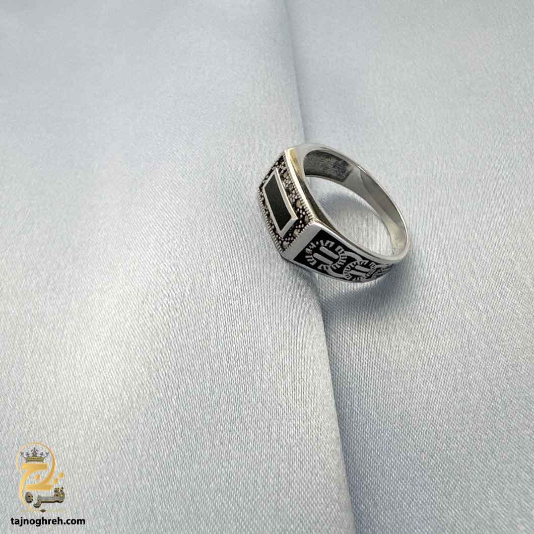 انگشتر نقره مردانه اسپرت ترک مدل RSM K107 — تصویر ۳