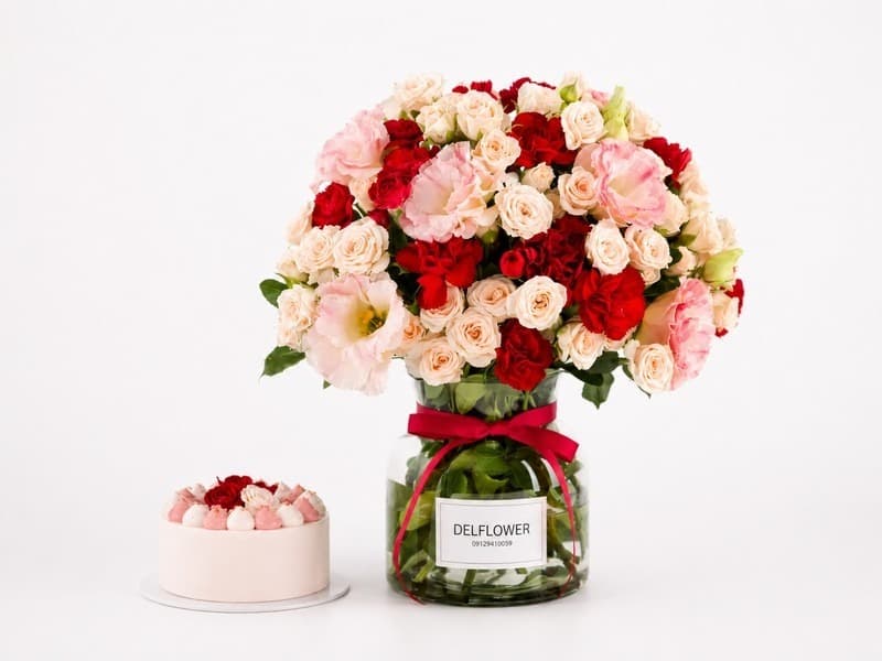گل و کیک برای عکاس طبیعت و منظره – گل فروشی آنلاین تهران | باکس گل | دسته گل | گل تولد | گل ترحیم — تصویر ۲
