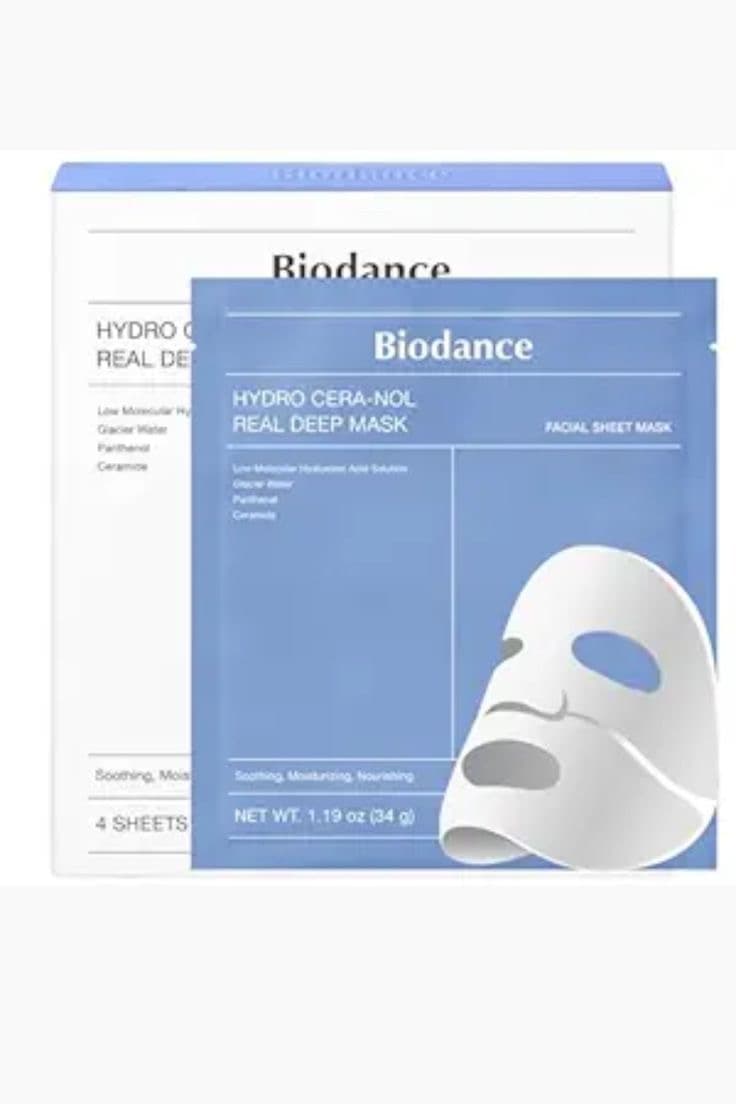 ماسک آبرسان و تقویت کننده کلاژن بایودنس آبی (Biodance Hydro Cera-nol Real Deep Mask)