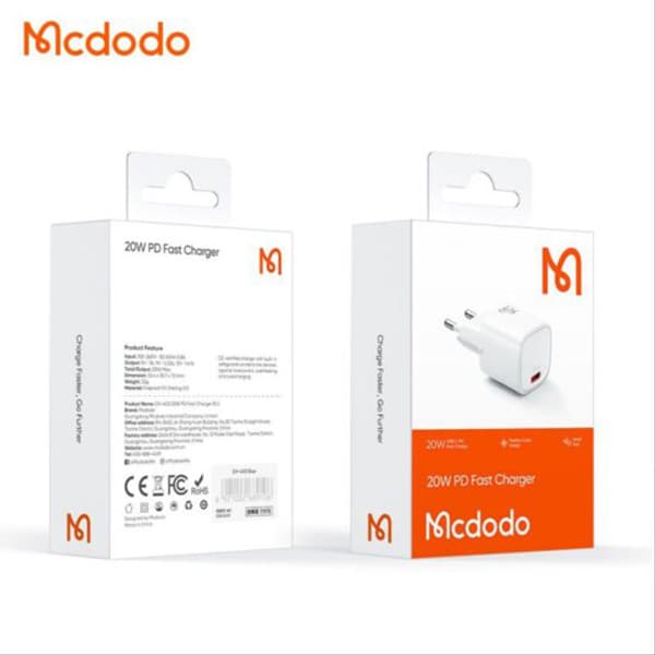 شارژر دیواری مک دودو Mcdodo CH-4020 توان 20 وات — تصویر ۱۱