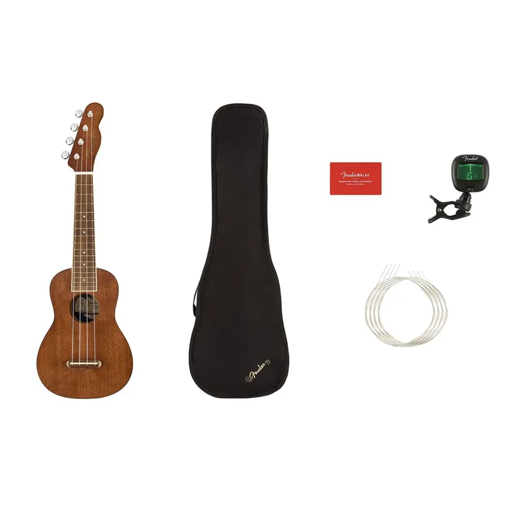 یوکلله Fender Seaside Soprano Pack Walnut FB Natural — تصویر ۳