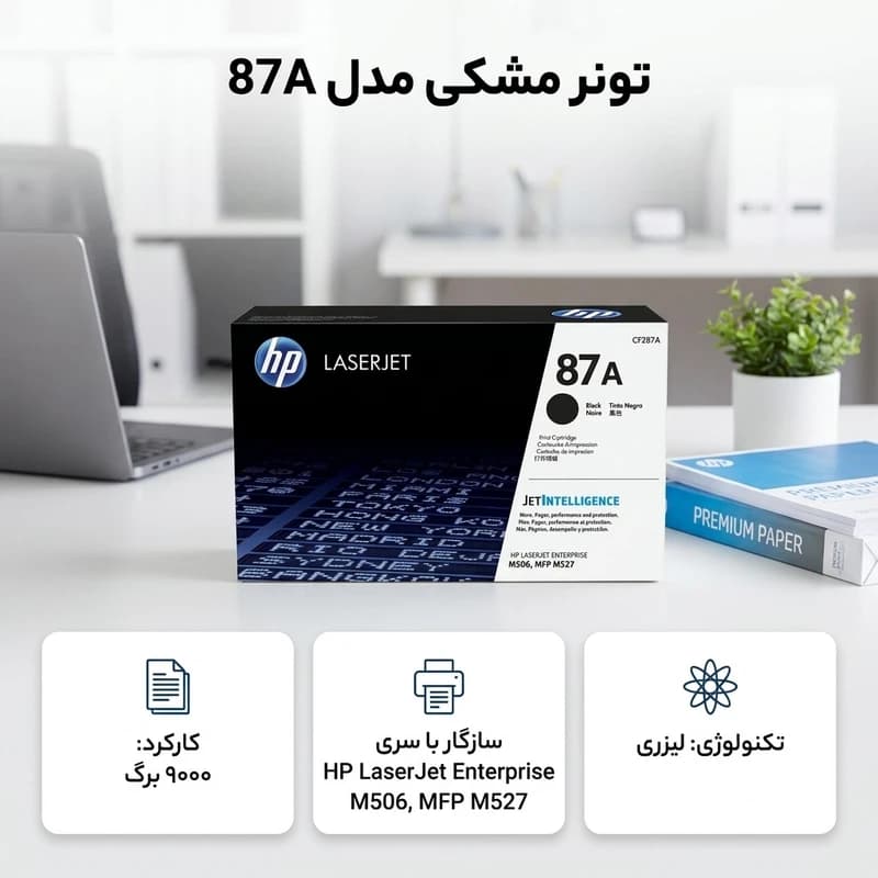 تونر مشکی مدل 87A کد B21330 — تصویر ۲