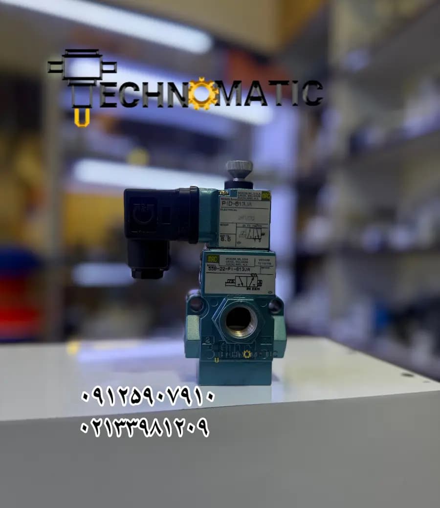 شیر برقی MAC مدل 55B-22-PI-611JA سایز 3/8 اینچ