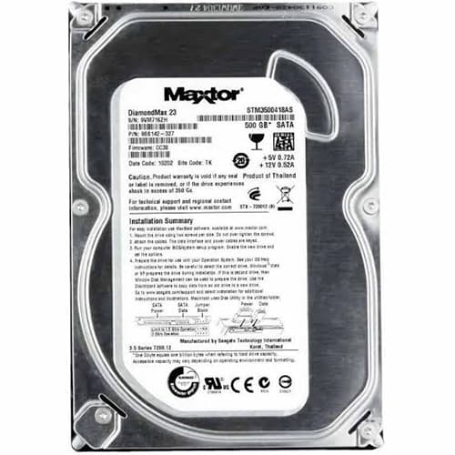 هارد دیسک 500 گیگابایت مکستور (Maxtor) استوک کد:051