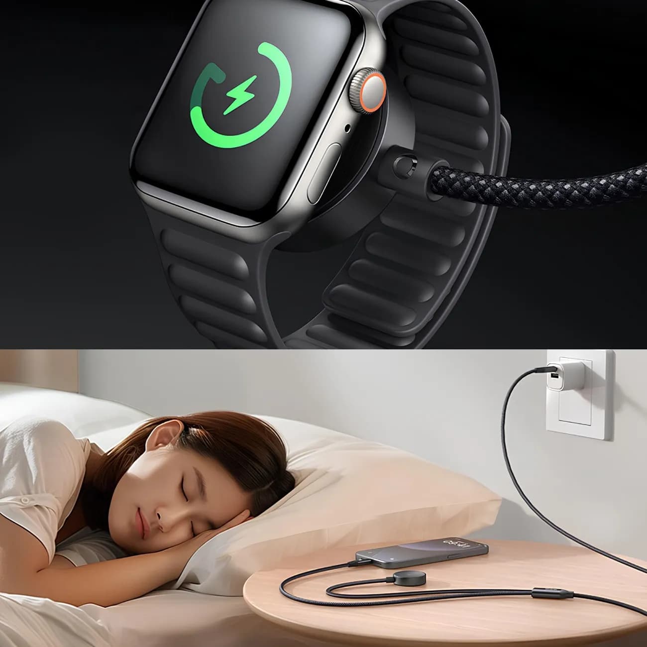 کابل Type-C به Type-C و شارژر اپل واچ مک دودو Mcdodo CA-220 Cable Wireless Charger توان 60 وات — تصویر ۴