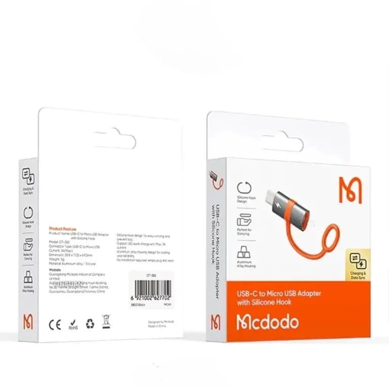تبدیل میکرو یو اس بی به Type-C مک دودو Mcdodo OT-3820 توان 15 وات — تصویر ۵
