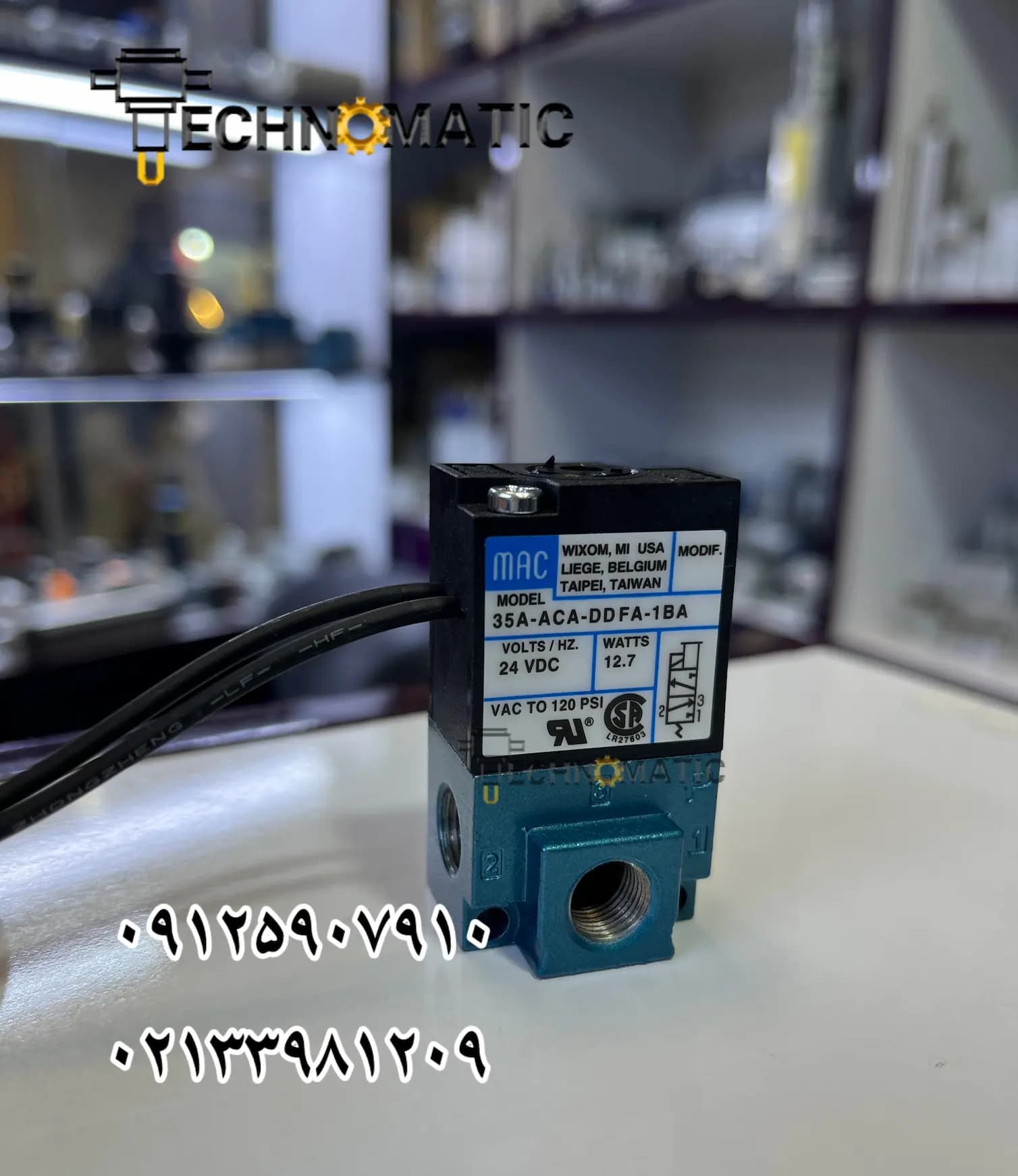 شیر برقی مک مدل 35A-ACA-DDAA-1BA سایز 1/8 اینچ