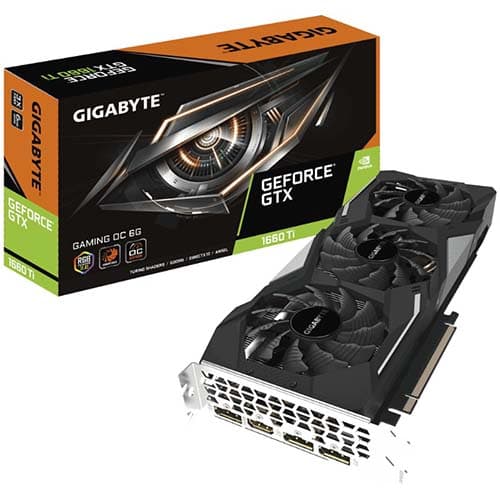 کارت گرافیک گیگابایت مدل GeForce GTX 1660 با حافظه 6 گیگابایت استوک