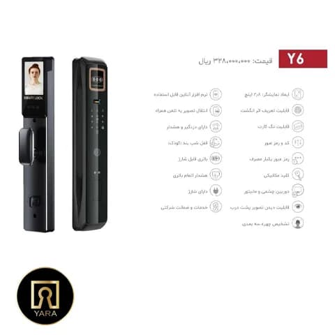 دستگیره هوشمند شارپ مدل Y6 — تصویر ۲