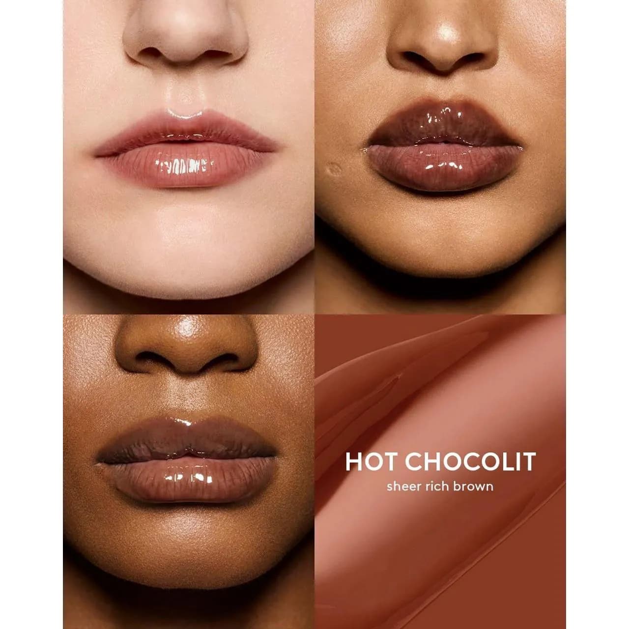 لیپ گلاس فنتی بیوتی رنگ HOT CHOCOLIT — تصویر ۷