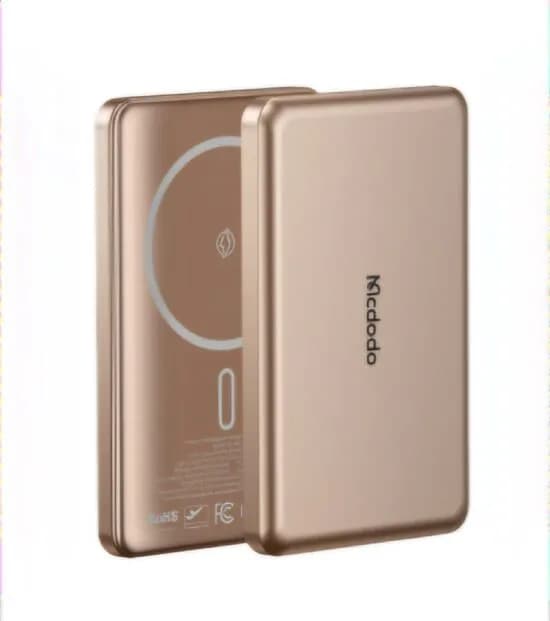 پاوربانک فوق نازک وایرلس 5000 مگنتی مک دودو Mcdodo MC-464 Metal Ultra Thin توان 20 وات — تصویر ۲