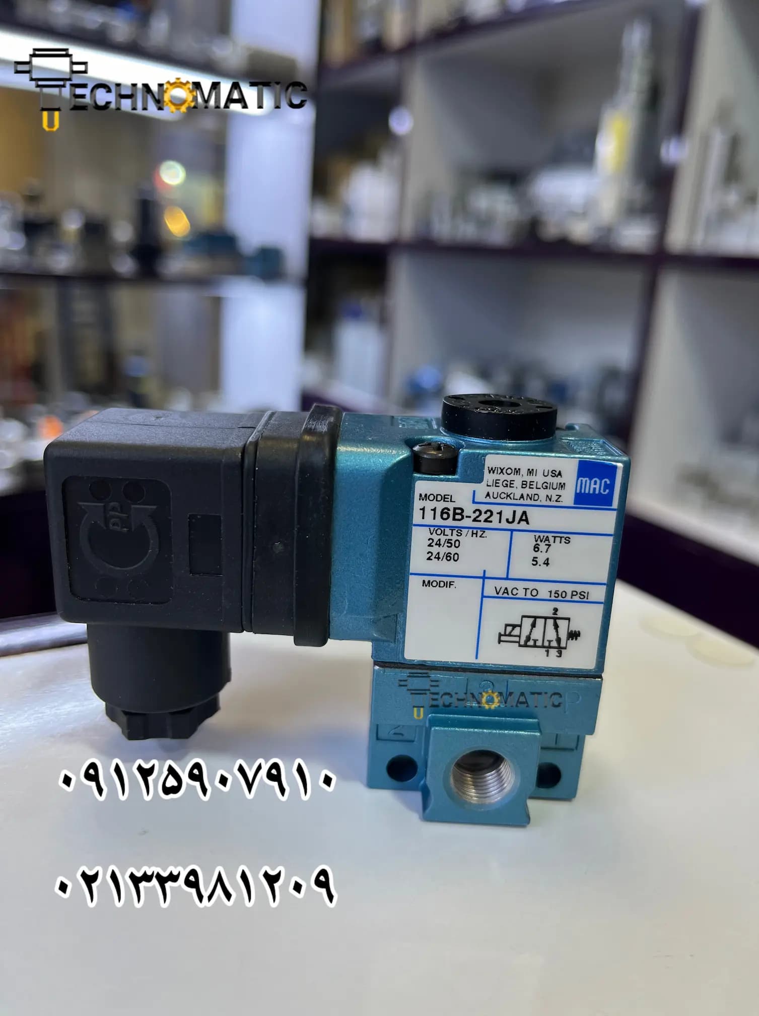 شیر برقی ۲-۳ مک مدل 116b-611jb سایز 1/8