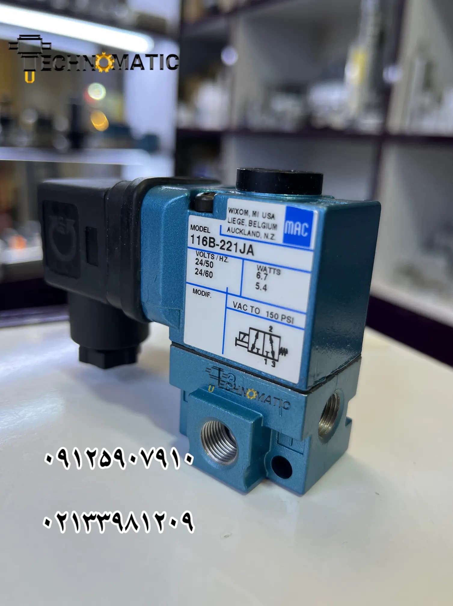 شیر برقی ۲-۳ مک مدل 116b-611jb سایز 1/8 — تصویر ۲