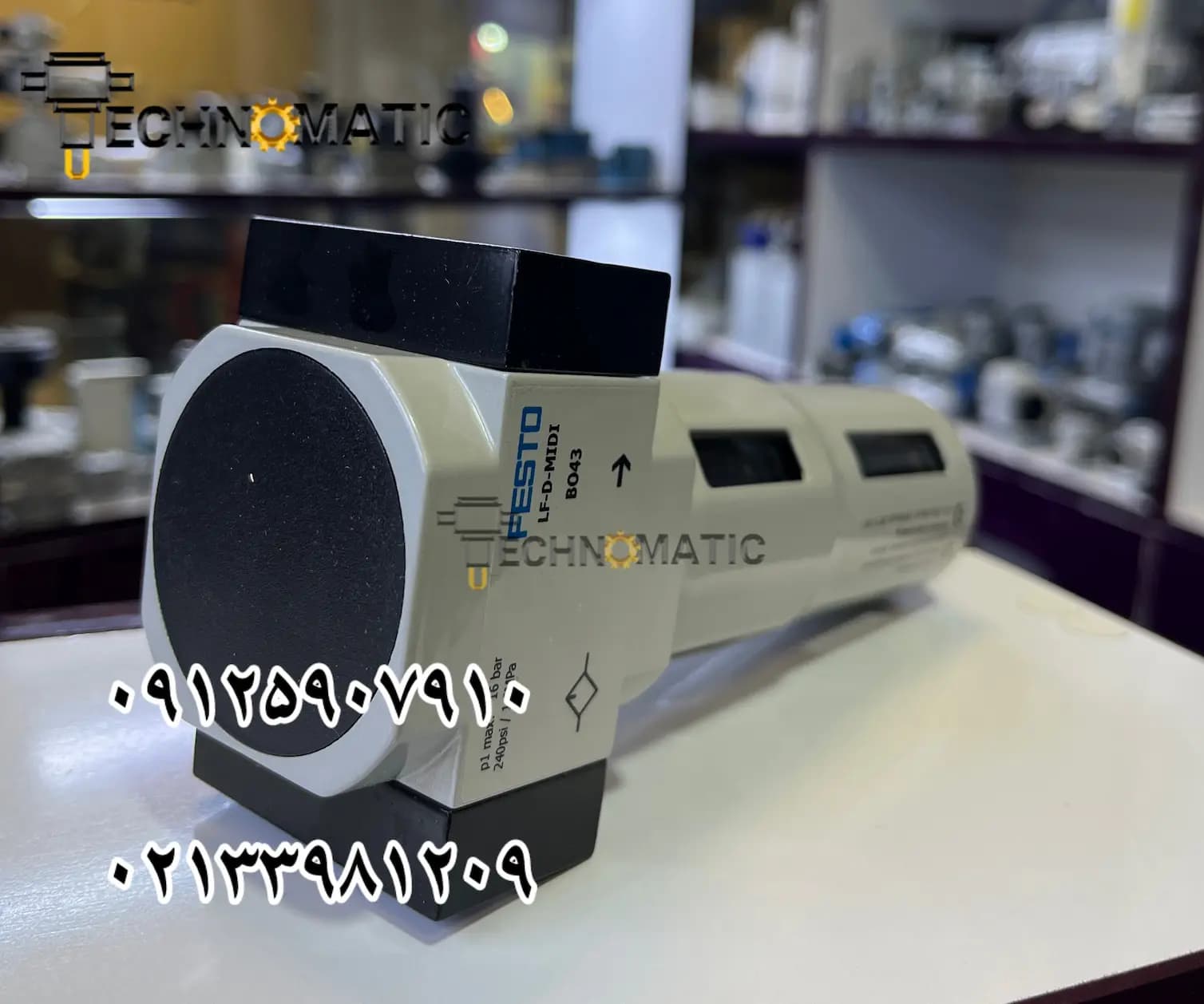 فیلتر تک پنوماتیک فستو مدل LF-D-MIDI (192552) — تصویر ۲