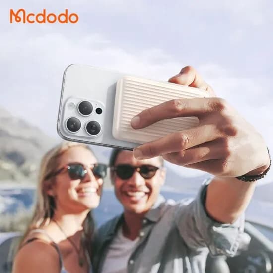 پاوربانک وایرلس 10000 مگنتی مک دودو Mcdodo MC-781 Qi2 توان 30 وات — تصویر ۶