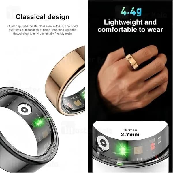 حلقه هوشمند بیوا Biva Ring-02 LED Smart Ring — تصویر ۳