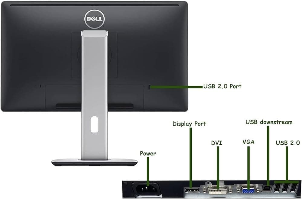 مانیتور استوک دل Dell p2314hb ips led 23 inch — تصویر ۳