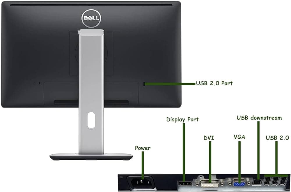 مانیتور استوک دل Dell p2314hb ips led 23 inch — تصویر ۷