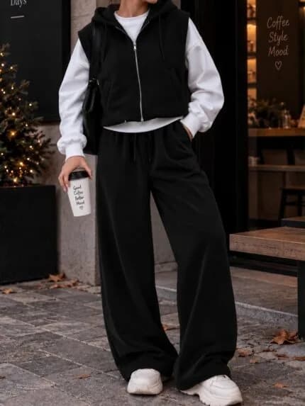 ست وست و شلوار دخترانه ساده — تصویر ۳