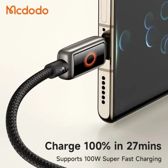 کابل Type-C مک دودو Mcdodo CA-6650 طول 1.2 متر توان 100 وات — تصویر ۴