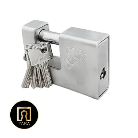 قفل کتابی دلتا 98 میلیمتری روکش فولاد کد B100098