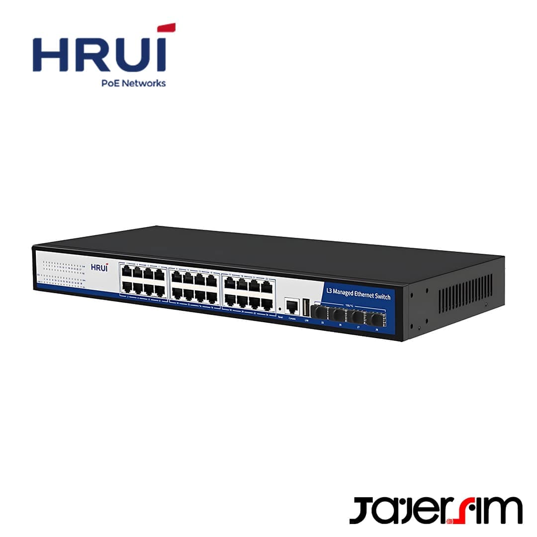 سوئیچ اترنت مدیریتی 24 پورت اچ ار یو ای HR-SWTG3424S — تصویر ۳