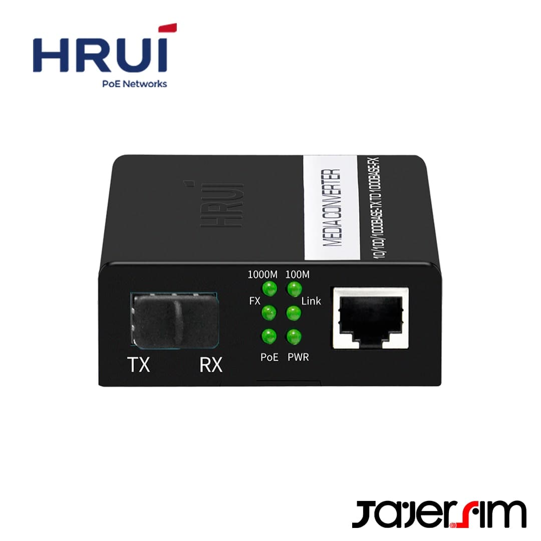 مبدل فیبر نوری اچ ار یو ای مدل HR100-ATGE-SFP