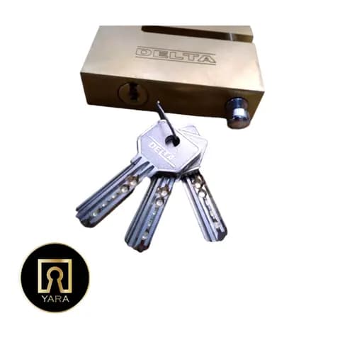 قفل کتابی برنجی دیسک موتور کد 1057 دلتا-DELTA — تصویر ۳