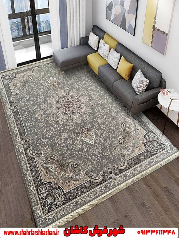 فرش 1200 شانه شادنقش طرح ایزابل طوسی