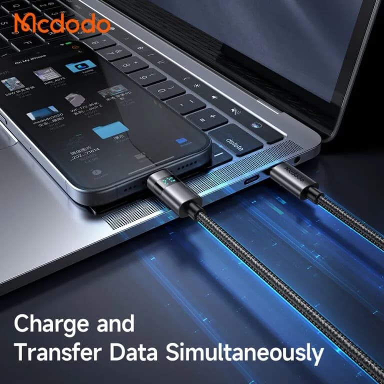 کابل Type-C به Type-C مک دودو Mcdodo CA-5610 طول 1.2 متر توان 100 وات — تصویر ۲