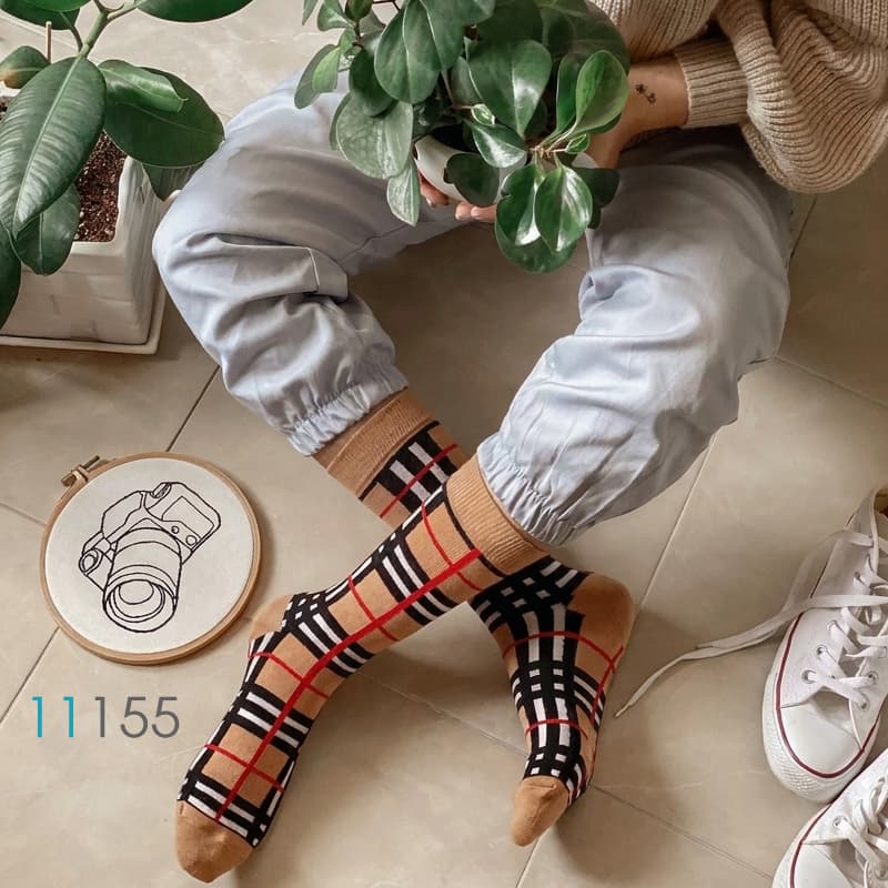 جوراب ساقدار آنتی باکتریال طرح باربری