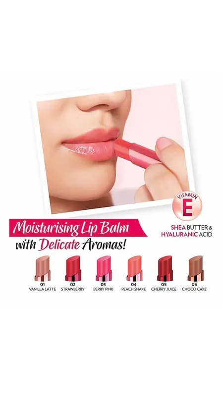 لیپ بالم تندد لب رنگی گلدن رز مدل GLOW KISS شماره 02 (STRAWBERRY) – دارای SPF 15 — تصویر ۴