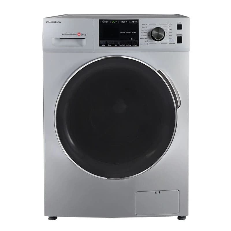 ماشین لباسشویی پاکشوما BWF-40814 ST سیلور 8 کیلویی