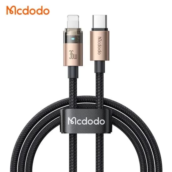 کابل لایتنینگ به Type C مک دودو Mcdodo CA-694 طول 1.2 متر توان 36 وات — تصویر ۵