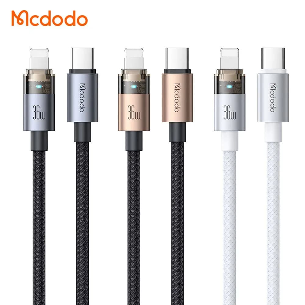 کابل لایتنینگ به Type C مک دودو Mcdodo CA-694 طول 1.2 متر توان 36 وات — تصویر ۶