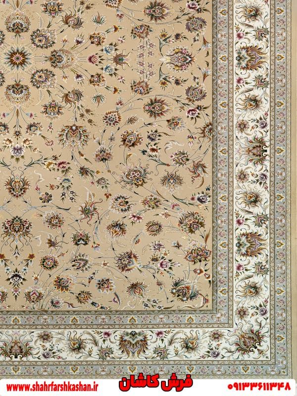 فرش ماشینی افشان طرح هلن بژ 1200 شانه — تصویر ۲