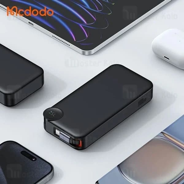 پاوربانک 10000 مک دودو Mcdodo Freego MC-3870 توان 30 وات همراه با کابل متصل — تصویر ۱۱