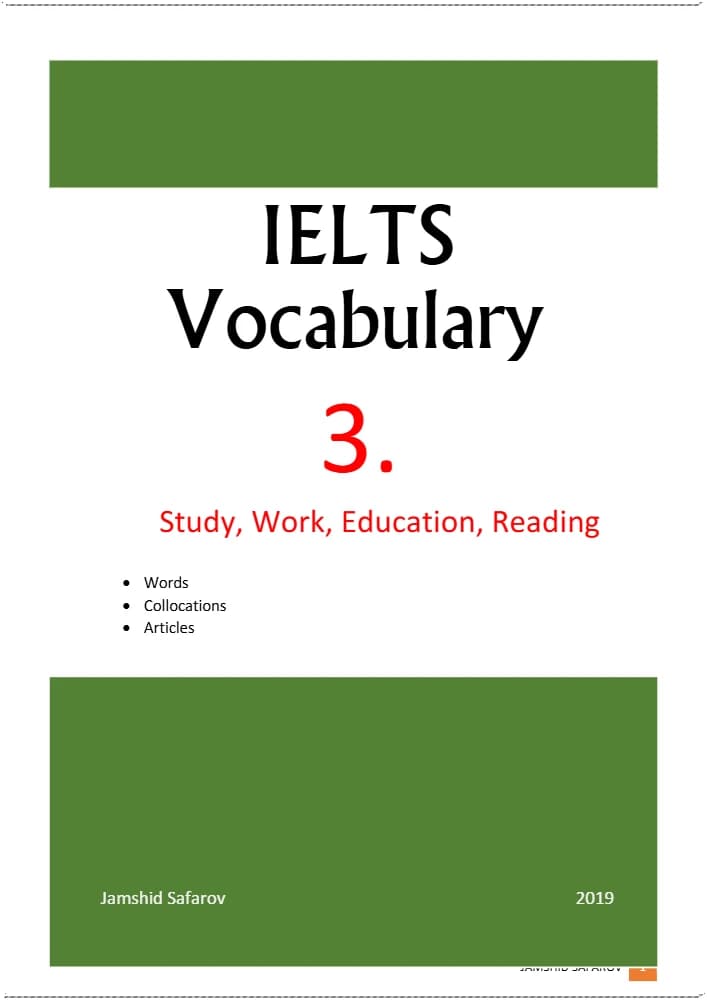 کتاب IELTS Vocabulary 3 (واژگان آیلتس 3) نسخه انگلیسی PDF | جمشید صفراف